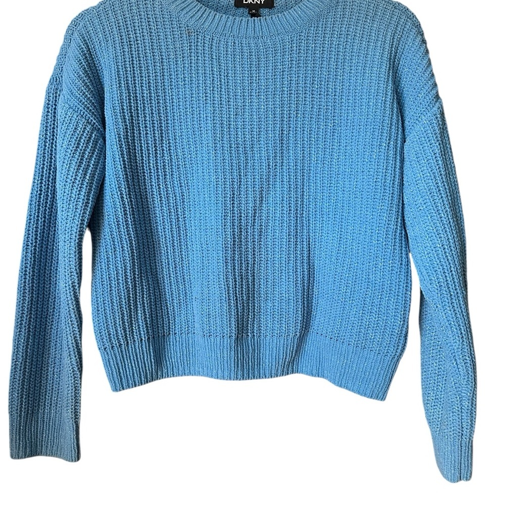 DKNY Kids Blue Knit Sweater Blue Sweaters Size MG